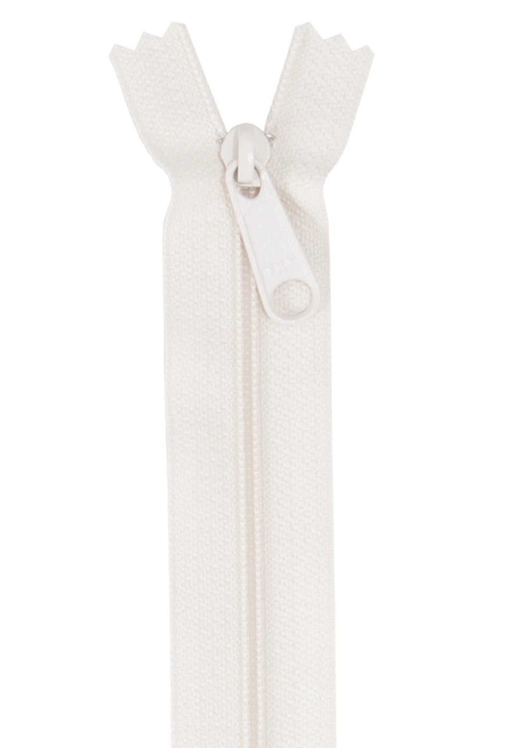 Single Slide Handbag Zipper - 24 inch - Ivory from Byannie