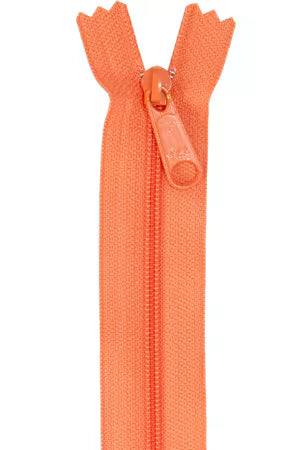 Single Slide Handbag Zipper - 24 inch - Pumpkin from Byannie