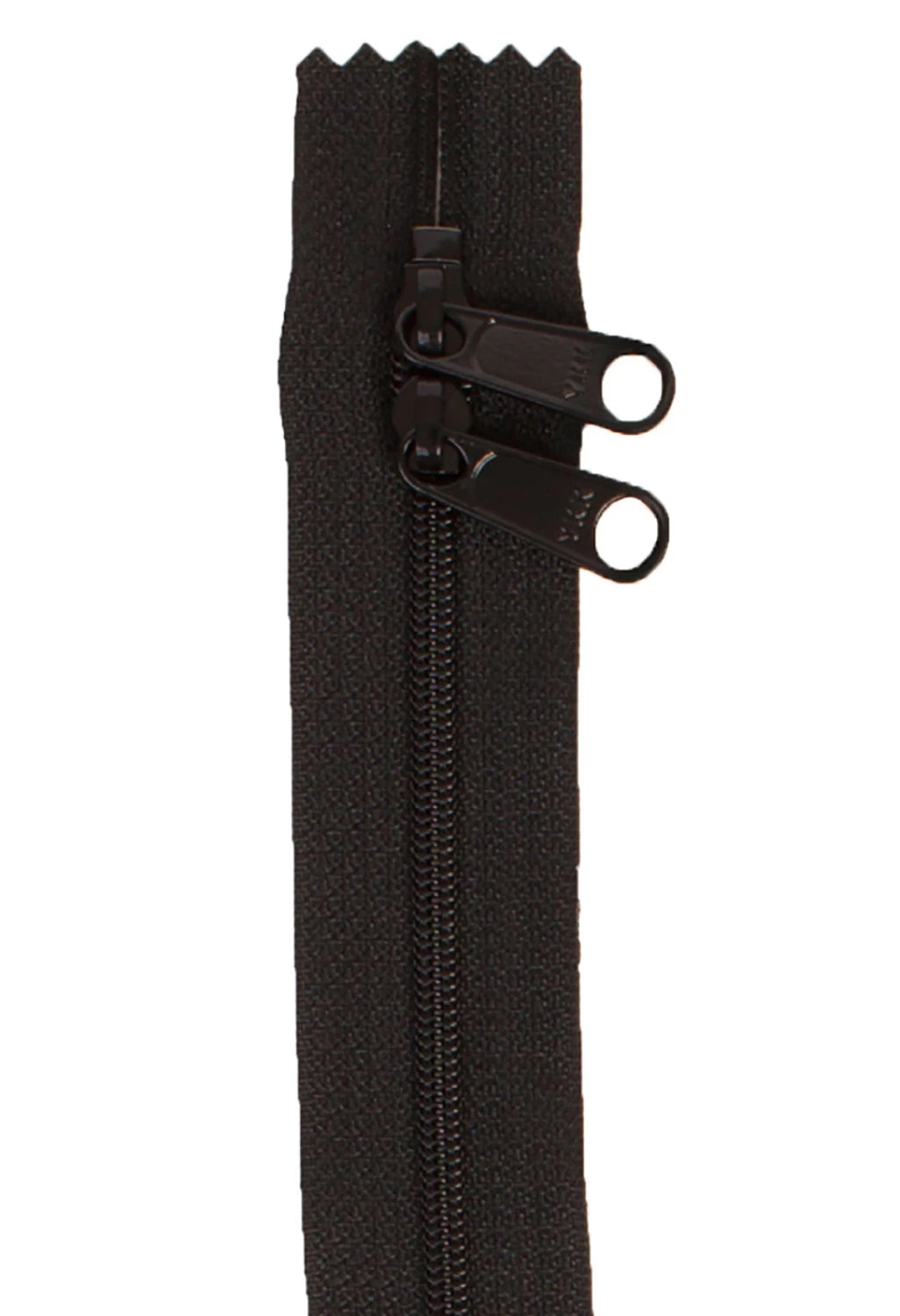 Double Slide Handbag Zipper - 30 inch - Black from Byannie