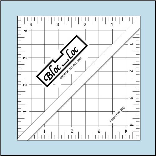 Bloc Loc Half Square Triangle 4.5 ruler
