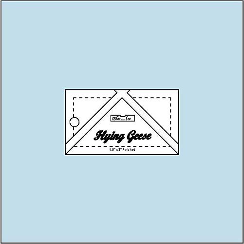 Bloc Loc Flying Geese Square up Ruler 1.5 x 3 Finished