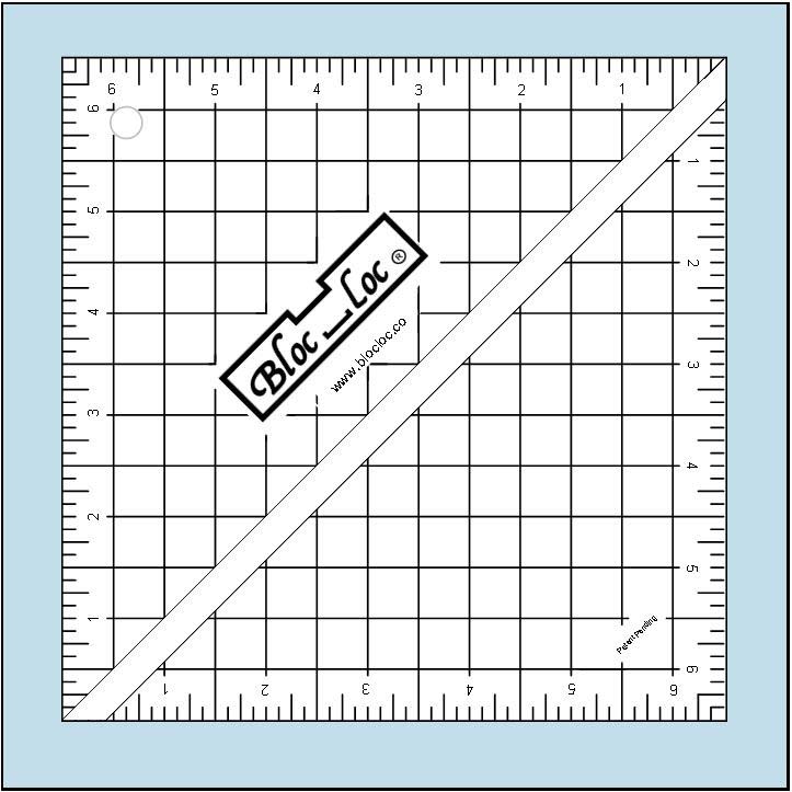 Bloc Loc Half Square TriangleRuler 6.5 inch