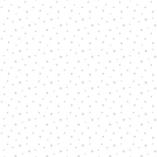 Morning Mist IX - Dots - White - tone on tone dots on white