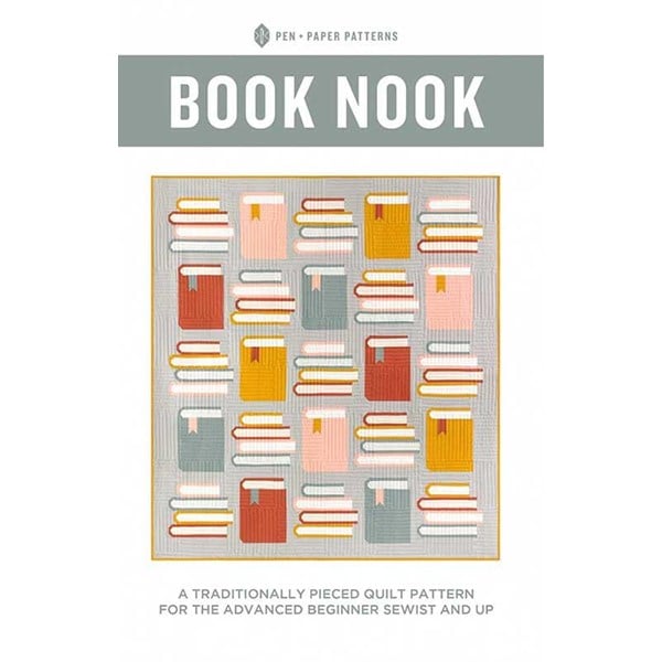 Book Nook pattern - 64.5x70.5 - traditionally pieced - by pen and paper