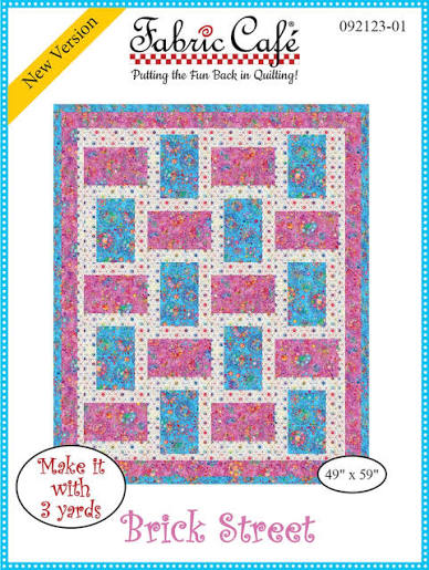 Fabric Cafe - Brick Street - 49 x 59 - 3 yard quilt
