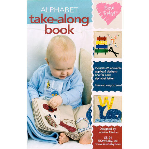 Alphabet Take-Along book - applique alphabet fabric book by Sew Baby!
