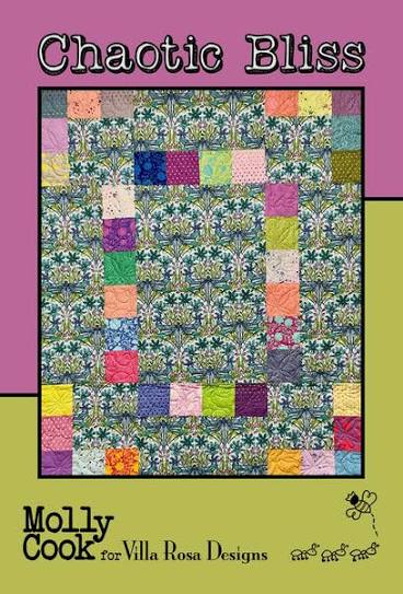 Chaotic Bliss - 45 x 54- uses5" squares- by Molly Cook- Villa Rosa Design