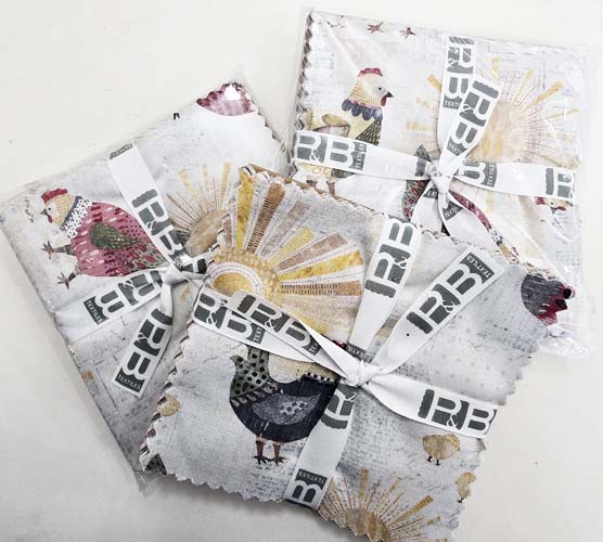 Chicken Scratch - 5in. squares - 42 5 inch squares by Courtney Prahl