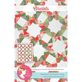 Circlets Poinsettia & Pear Quilt Kit - 52 x 64