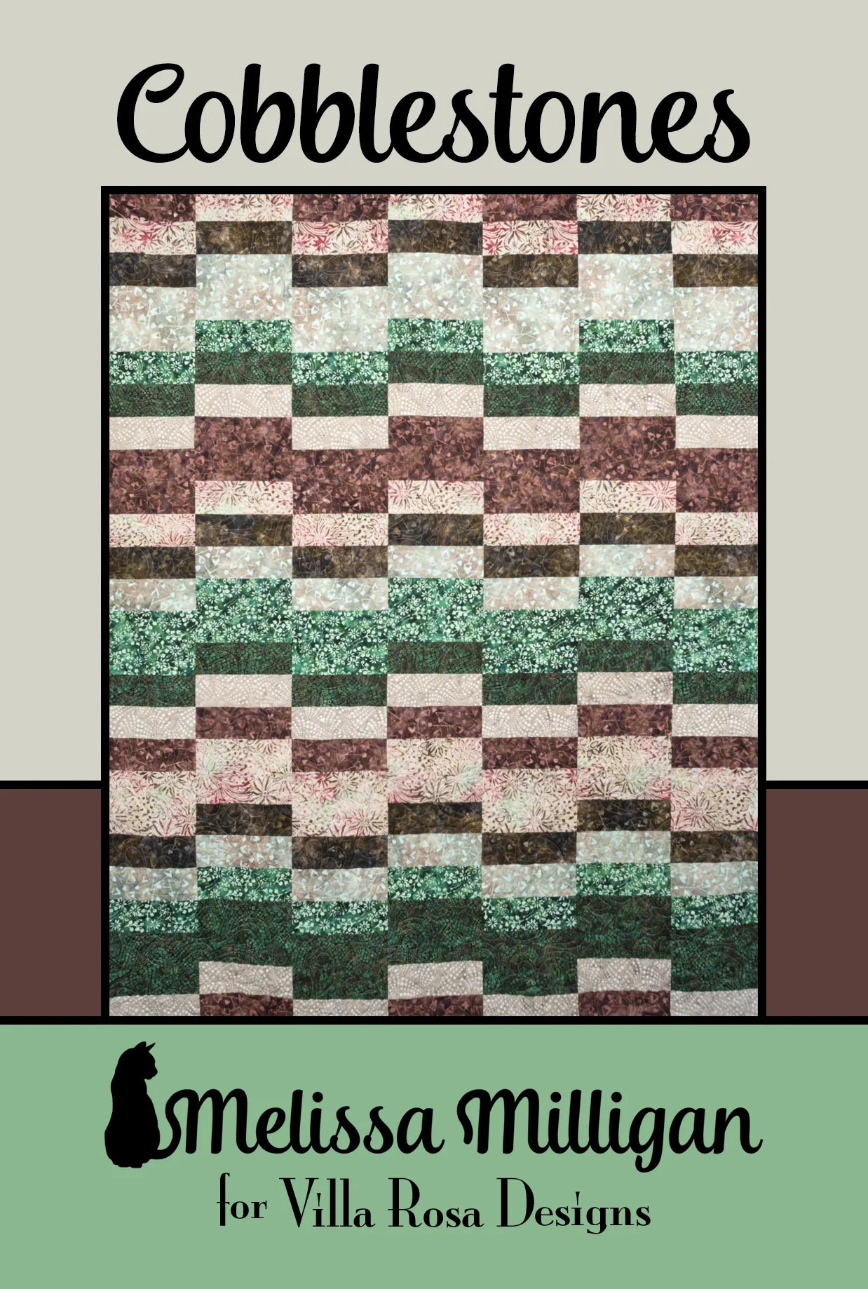 Cobblestone - 7 Fabrics 63 x 78 by Melissa Milligan for Villa Rosa Designs