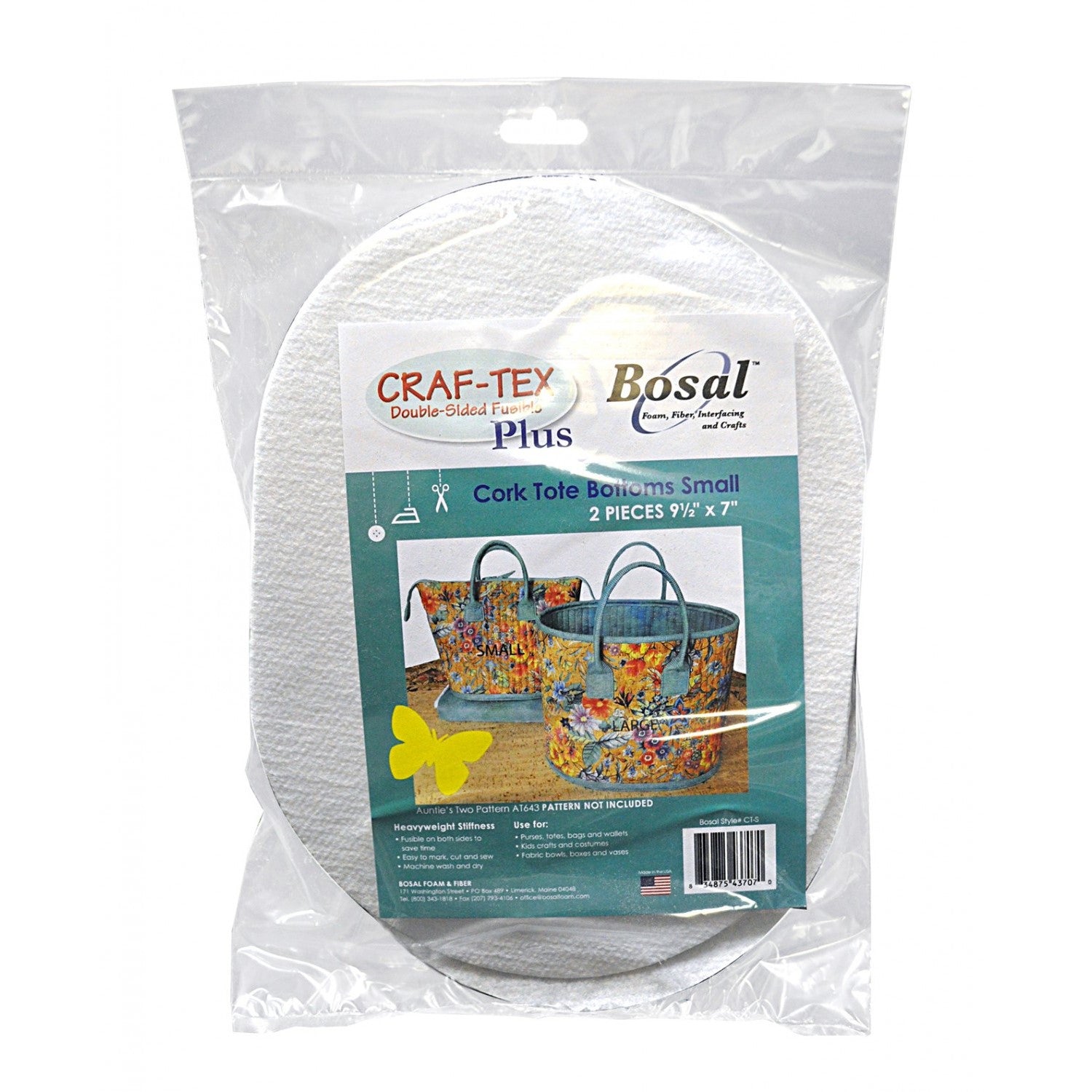Craf-Tex Plus Double Sided Fusible - Mini Poppins Bag Bottoms - 2 Precut