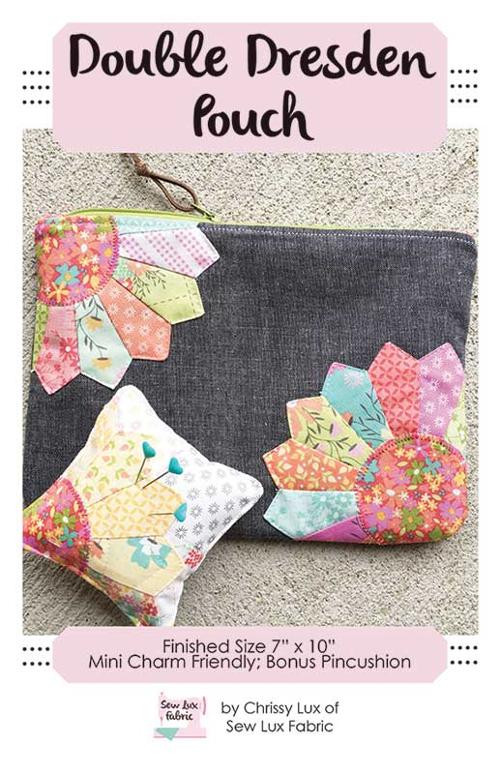 Double Dresden Pouch -7x10  by Chrissy Lux of Sew Lux Fabric