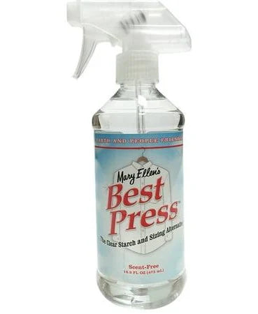 Best Press - Scent Free - 16 oz with Sprayer-The Clear Starch Alternative-M