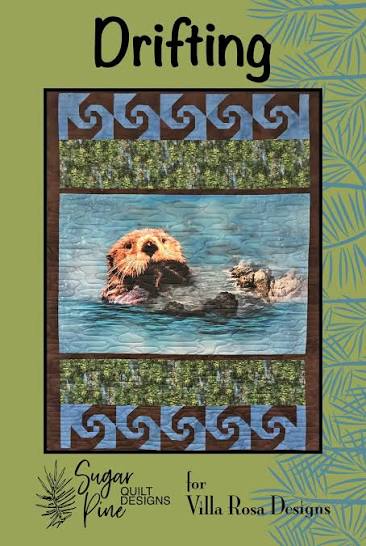 Drifting - Uses Panel 44x28 Sugar Pine Quilt Designs for Villa Rosa