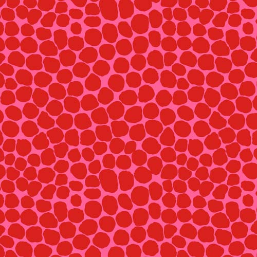 Jumble- Ruby - bright redon pink -Feb. 2021 -Kaffe Fassett Collective
