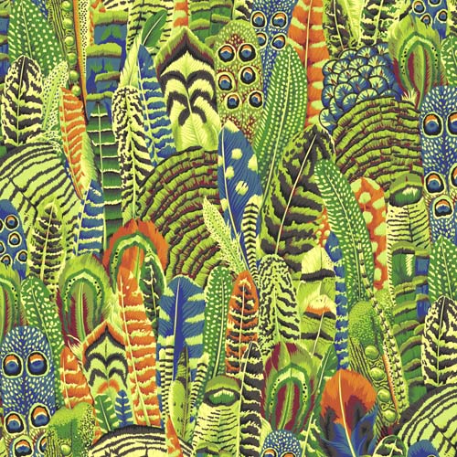 Feathers - Lime - Feb 2021 - Philip Jacobs - Kaffe Fassett Collective