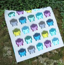 Hazel Hedgehog I - Elizabeth Hartman - baby lap and twin quilt pattern