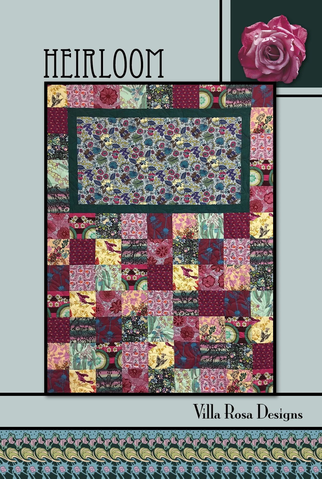 Heirloom - 41 x 54 quilt - by Pat Fryer for Villa Rosa Designs
