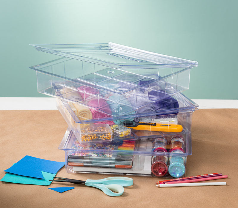 12" x 12" clear plastic box - Protect N' Store (USED FOR KITS)
