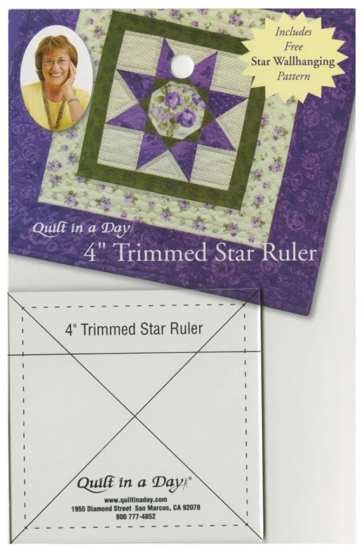 4" Trimmed Star Ruler - Quilt in a Day- Eleanor Burns