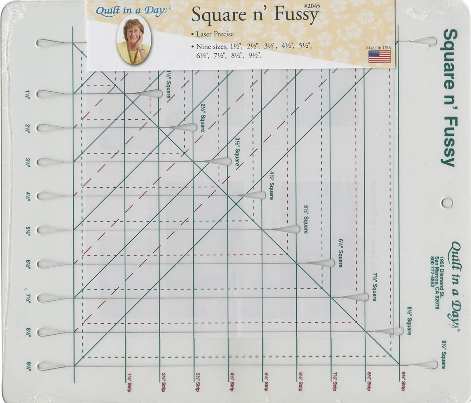 Square n Fussy Ruler - Quilt in a Day - Eleanor Burns