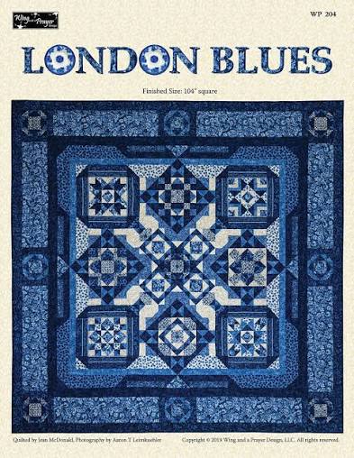 London Blues Pattern-Finishes 104 Square-Wing And A Prayer Designs  WP 204