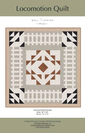 Locomotion Quilt - baby or throw size - Casey Cometti of Wellspring Designs