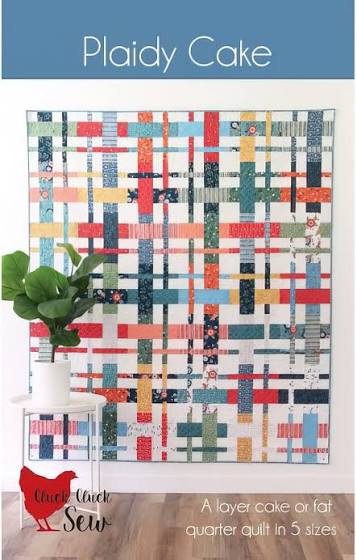 Plaidy Cake - in 5 sizes - use a layer cake or fat quarters - Cluck Cluck Sew