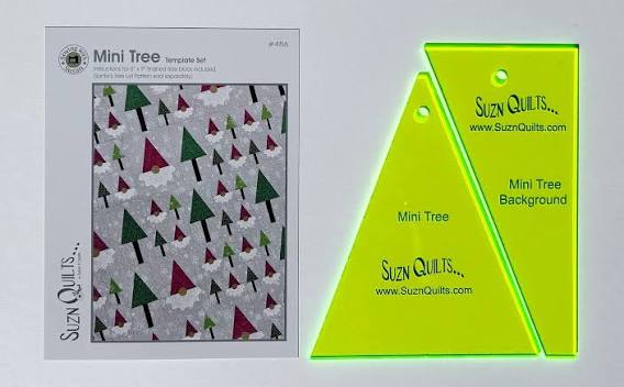 Mini Tree Template Set -By Suzn Quilts - Makes 6"x9" Finished Block
