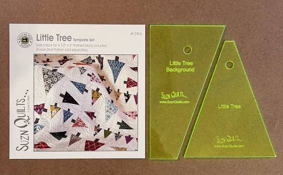Little Tree Template Set -By Suzn Quilts - Makes 4 1/2" x6" Finished Block