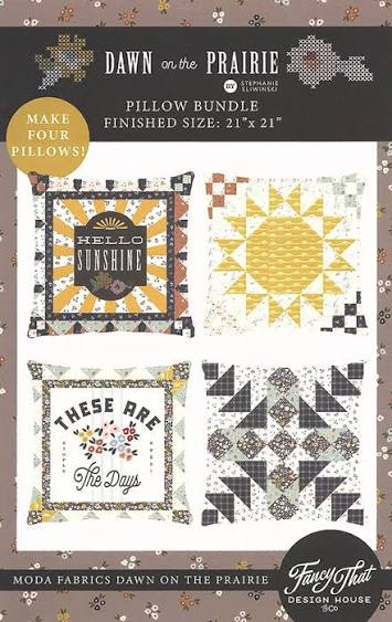 Dawn on the Prairie Pillow Bundle - 4: 21 x 21 blocks by Fancy That Design