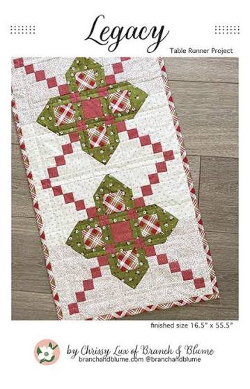 Legacy - table runner 16 x 55 by Chrissy Lux of Branch & Blume