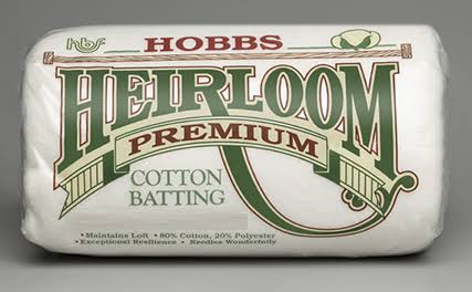 Hobbs Heirloom Premium Cotton Batting-Blended 80/20-QUEEN size 90" x 108" HL