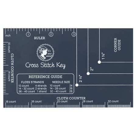 It's Sew Emma - Cross Stitch Key - cloth counter, ruler,reference guide