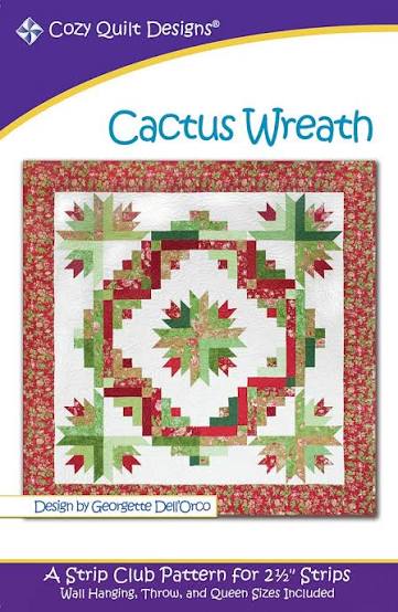 Cozy Quilt Designs - Cactus Wreath - 2.5" strips, 3 sizes SRRCW
