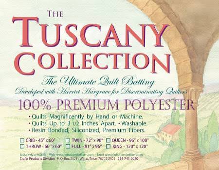 Tuscany Polyester Batting - Throw - 60x60 - TP60