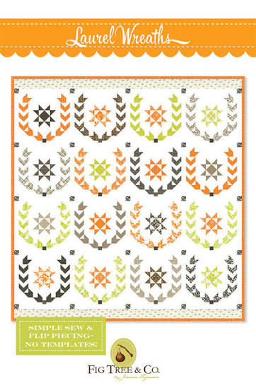 Laurel Wreaths - 61 x 64 Sew and Flip quilt by Fig Tree & Co. FTQ1753