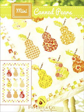 Mini Canned Pears - Fig tree19 x 27 - great scrap pattern FTQ992