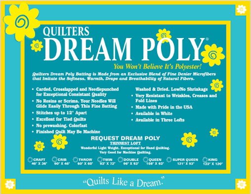 Quilters Dream Poly Request - Crib - white batting