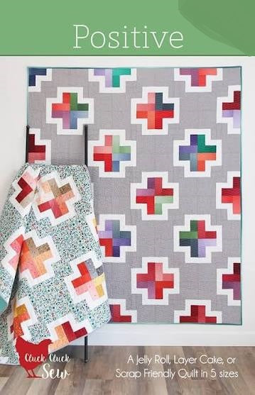 Positive - Jelly Roll, Cake or Scrap Friendly - 5 Sizes- Cluck Cluck Sew Designs