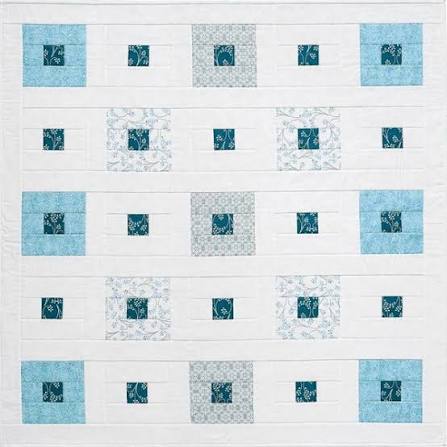Window Panes - Quilt pattern - 43 x 51 - Dragonfly Fiberart - DFQ-22
