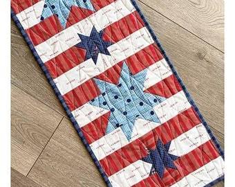 Starstruck Stripes Table Runner 12 x 38 by Chrissy Lux of Branch & Blume