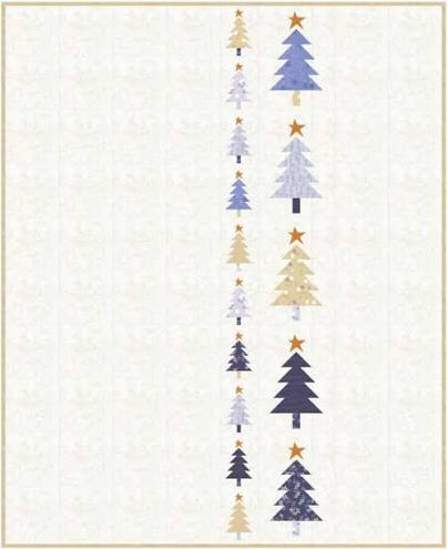 Those Trees 2 - 58x71 quilt- by Zen Chic #ZC TT2QP