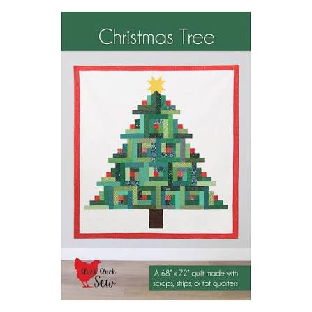 Christmas Tree - 68 x 72 quilt - scraps or precuts by Cluck Cluck Sew- CCS213