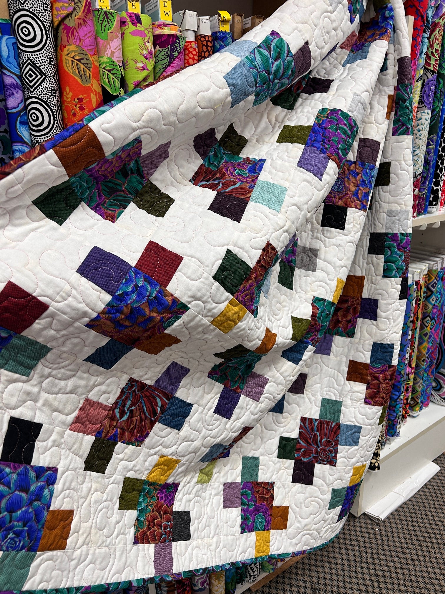 Puzzled Quilt Kit - 50 x 62 incl. Top, Bind and Pattern
