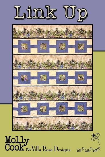 Link UP - Border Stripe Fabric - Finishes 55 x 70 From Molly Cook for Villa Rosa Designs