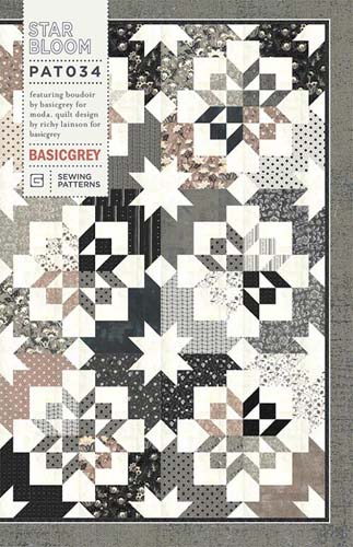 Star Bloom -60 x 60 quilt - by Richy Lainson for Basic Grey - PAT034