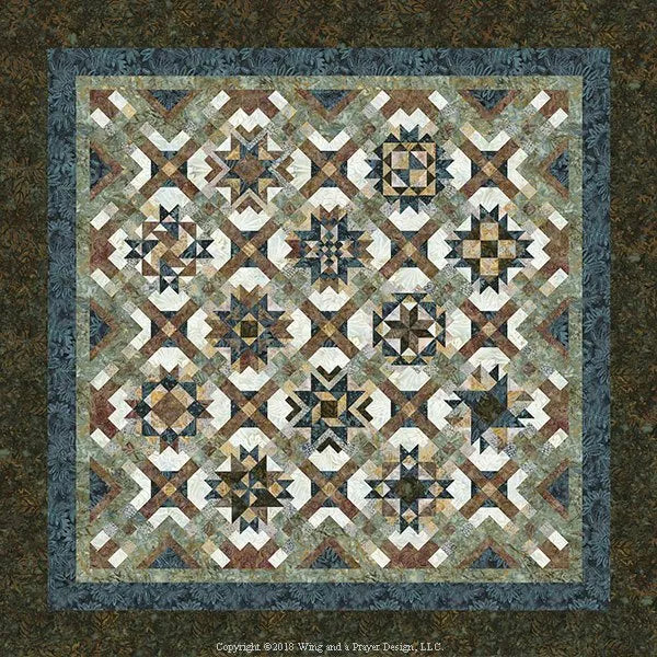 Mineral Matrix Pattern Set -Block Of The Month for 12 sampler blocks.