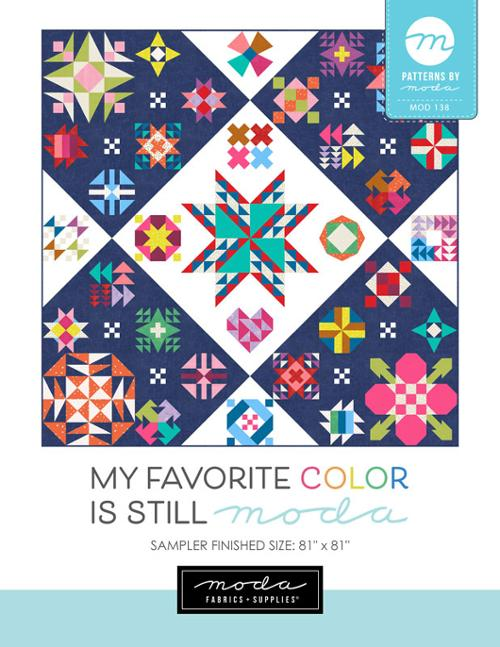 My Favorite Color is Still Moda Sampler - 81 x 81