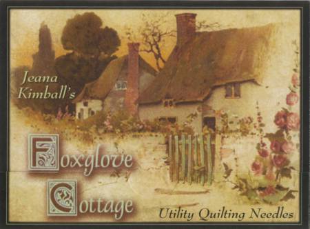 Foxglove Cottage-Utility quilting needle sampler-1 needle ea. sz 8-11- Jeana Kim